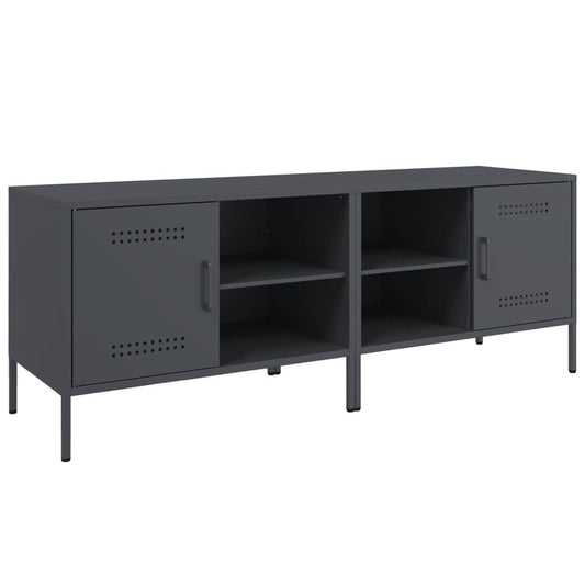 vidaXL 2 Piece TV Cabinet Set Anthracite 68x39x50,5 cm Steel