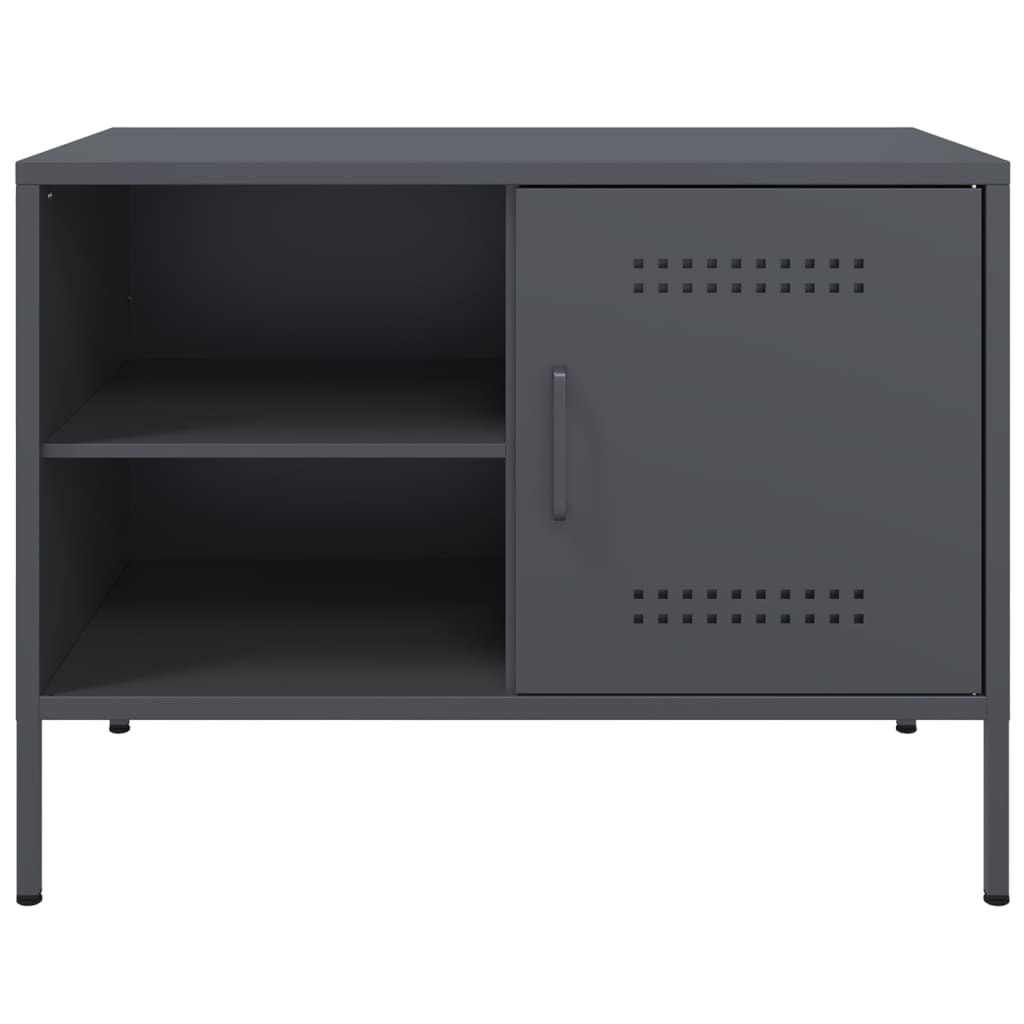 vidaXL TV Cabinets 2 pcs Anthracite 68x39x50.5 cm Steel