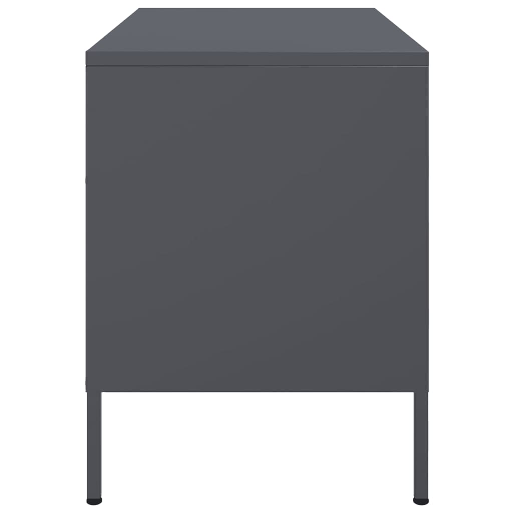 vidaXL TV Cabinets 2 pcs Anthracite 68x39x50.5 cm Steel