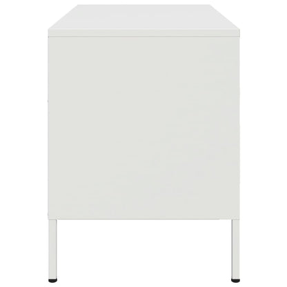 vidaXL TV Cabinet White 68x39x50.5 cm Steel