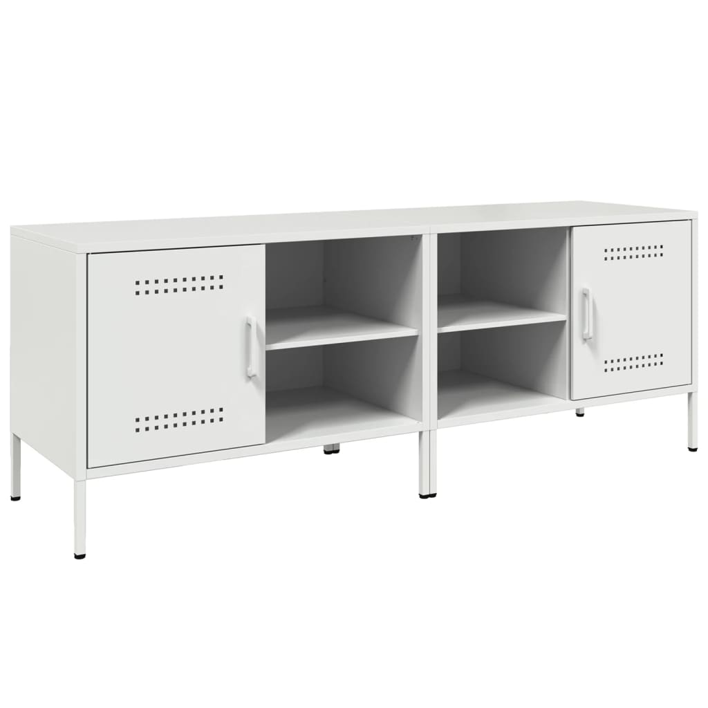 vidaXL TV Cabinets 2 pcs White 68x39x50.5 cm Steel