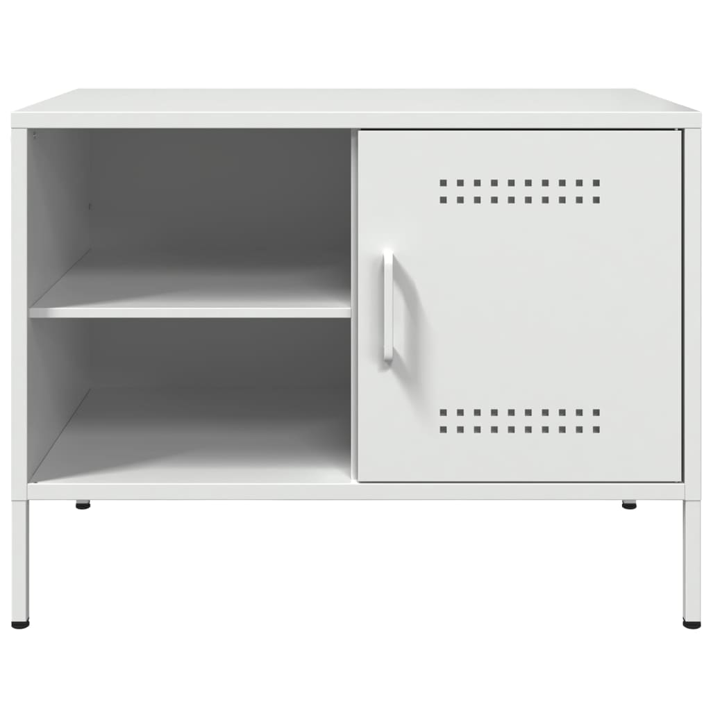 vidaXL TV Cabinets 2 pcs White 68x39x50.5 cm Steel