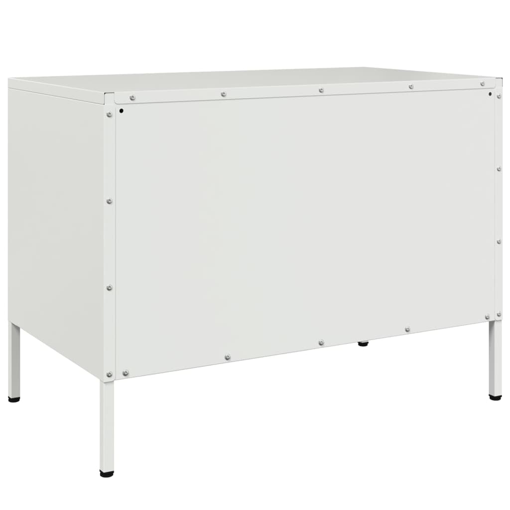 vidaXL TV Cabinets 2 pcs White 68x39x50.5 cm Steel