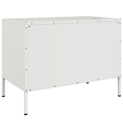 vidaXL TV Cabinets 2 pcs White 68x39x50.5 cm Steel