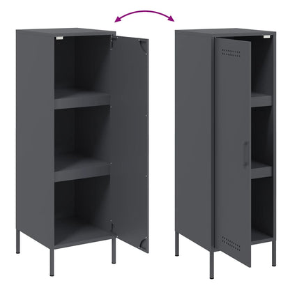 vidaXL Highboard Anthracite 36x39x113 cm Steel