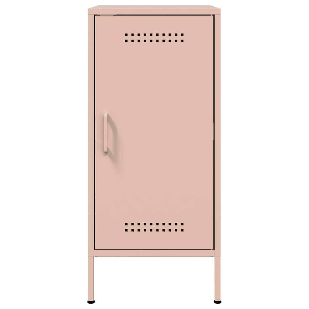 vidaXL Sideboards 2 pcs Pink 36x39x79 cm Steel