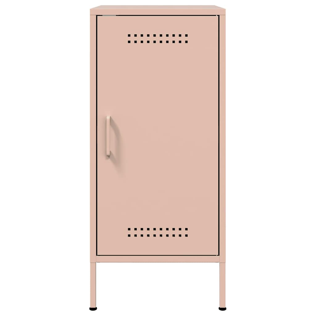 vidaXL Sideboards 2 pcs Pink 36x39x79 cm Steel