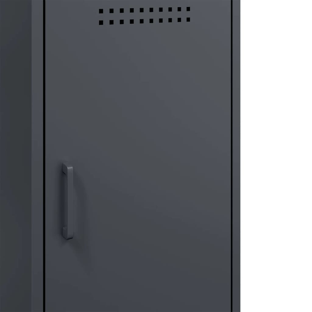vidaXL Sideboards 2 pcs Anthracite 36x39x79 cm Steel