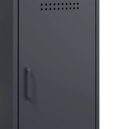 vidaXL Sideboards 2 pcs Anthracite 36x39x79 cm Steel