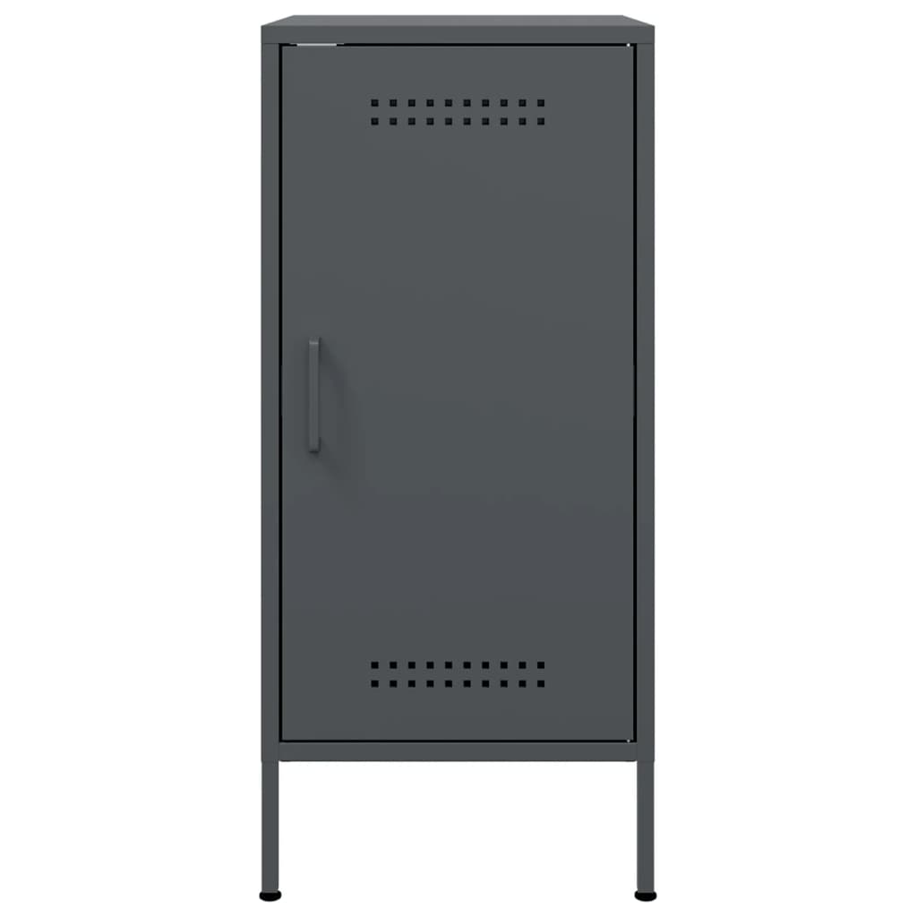 vidaXL Sideboards 2 pcs Anthracite 36x39x79 cm Steel