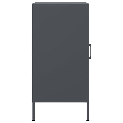 vidaXL Sideboards 2 pcs Anthracite 36x39x79 cm Steel