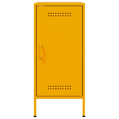 vidaXL Sideboards 2 pcs Mustard Yellow 36x39x79 cm Steel