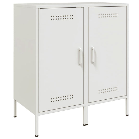 vidaXL Sideboards 2 pcs White 36x39x79 cm Steel