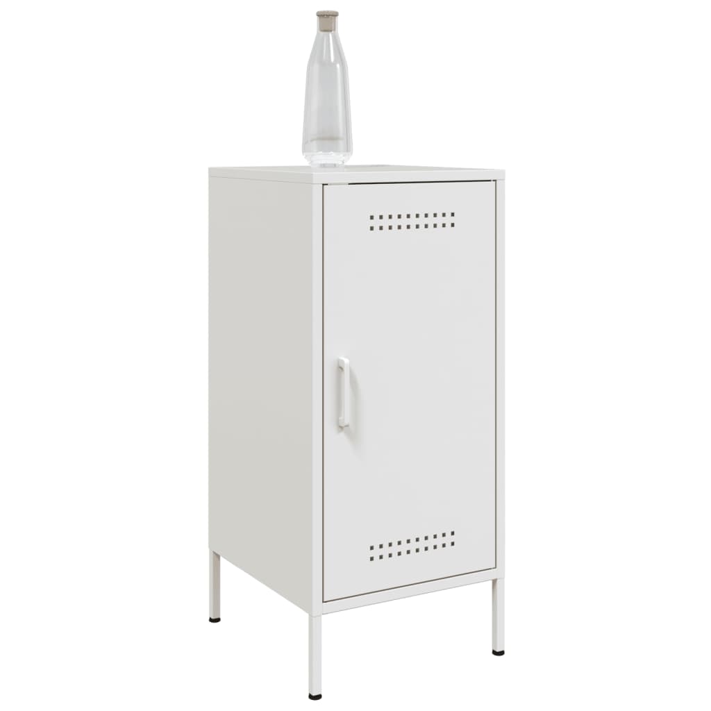 vidaXL Sideboards 2 pcs White 36x39x79 cm Steel