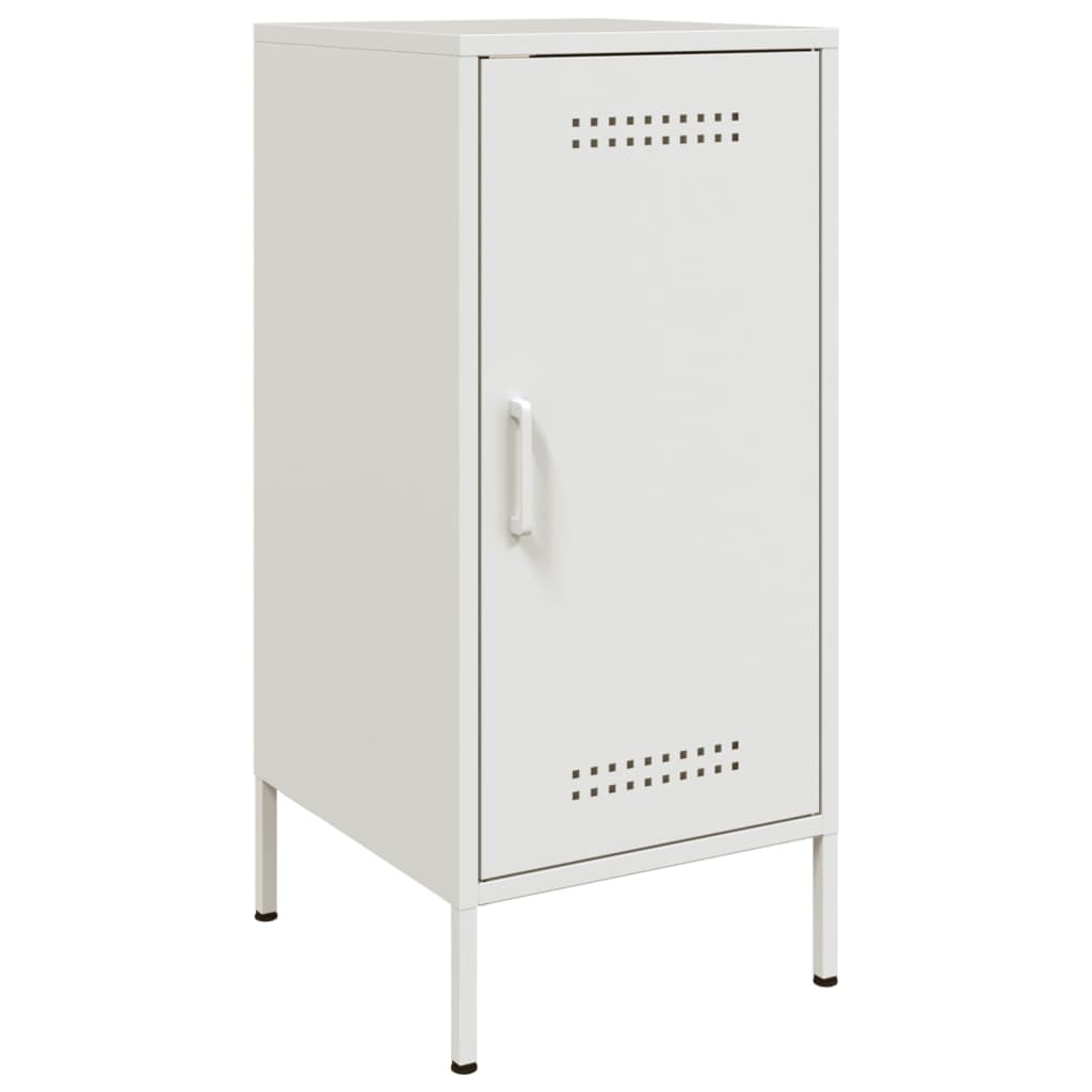 vidaXL Sideboards 2 pcs White 36x39x79 cm Steel