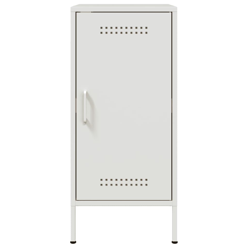 vidaXL Sideboards 2 pcs White 36x39x79 cm Steel