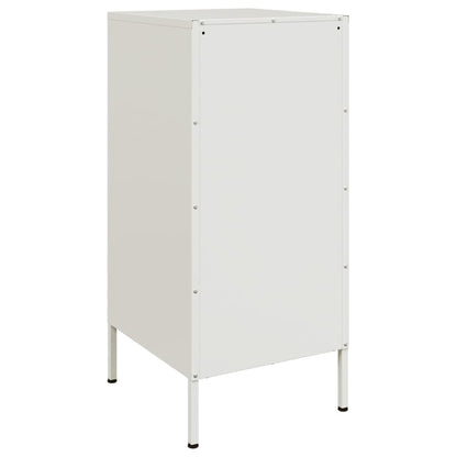 vidaXL Sideboards 2 pcs White 36x39x79 cm Steel