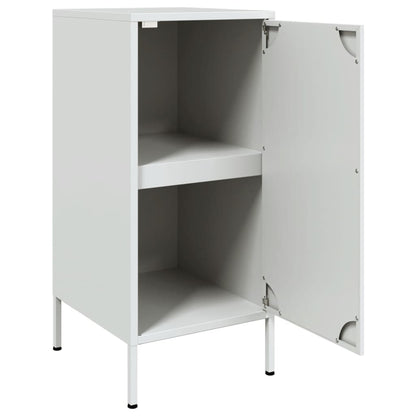 vidaXL Sideboards 2 pcs White 36x39x79 cm Steel