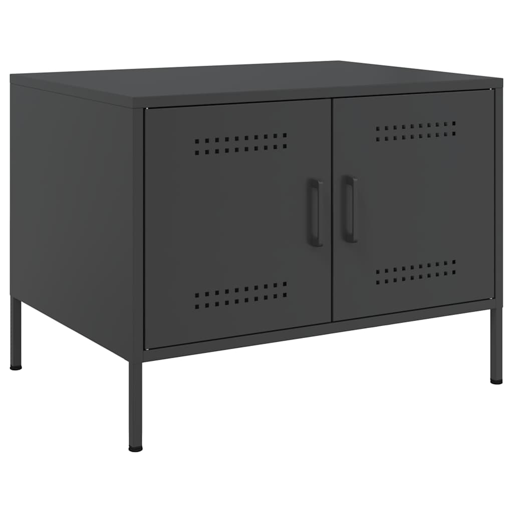 vidaXL Coffee Table Black 68x50x50,5 cm Steel