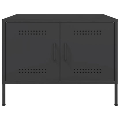 vidaXL Coffee Table Black 68x50x50.5 cm Steel