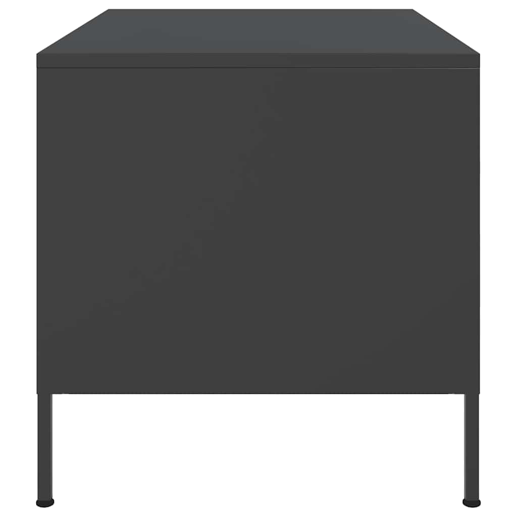 vidaXL Coffee Table Black 68x50x50.5 cm Steel