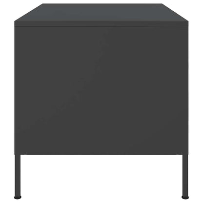 vidaXL Coffee Table Black 68x50x50.5 cm Steel