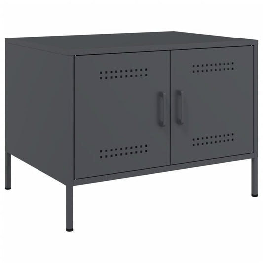 vidaXL Coffee Table Anthracite 68x50x50,5 cm Steel