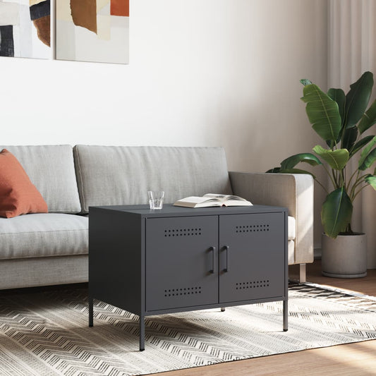 vidaXL Coffee Table Anthracite 68x50x50,5 cm Steel