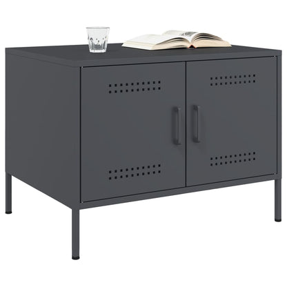 vidaXL Coffee Table Anthracite 68x50x50,5 cm Steel