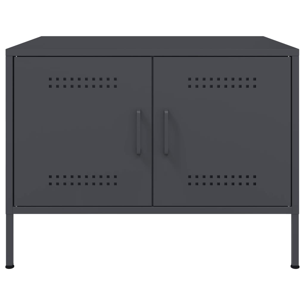 vidaXL Coffee Table Anthracite 68x50x50,5 cm Steel