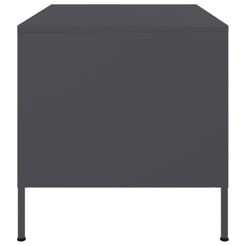 vidaXL Coffee Table Anthracite 68x50x50,5 cm Steel