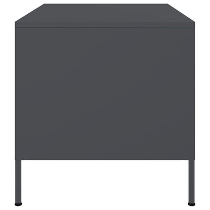 vidaXL Coffee Table Anthracite 68x50x50,5 cm Steel