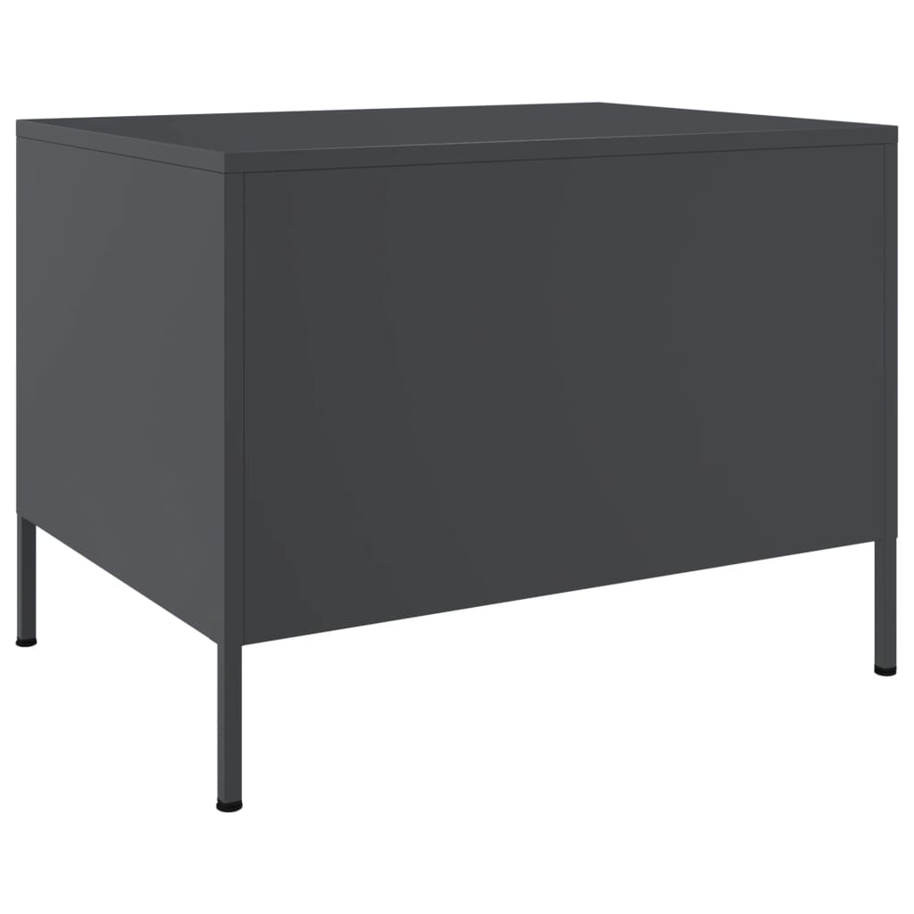 vidaXL Coffee Table Anthracite 68x50x50,5 cm Steel