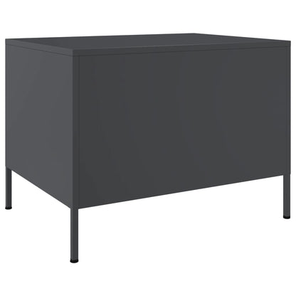 vidaXL Coffee Table Anthracite 68x50x50,5 cm Steel