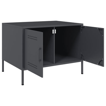 vidaXL Coffee Table Anthracite 68x50x50,5 cm Steel