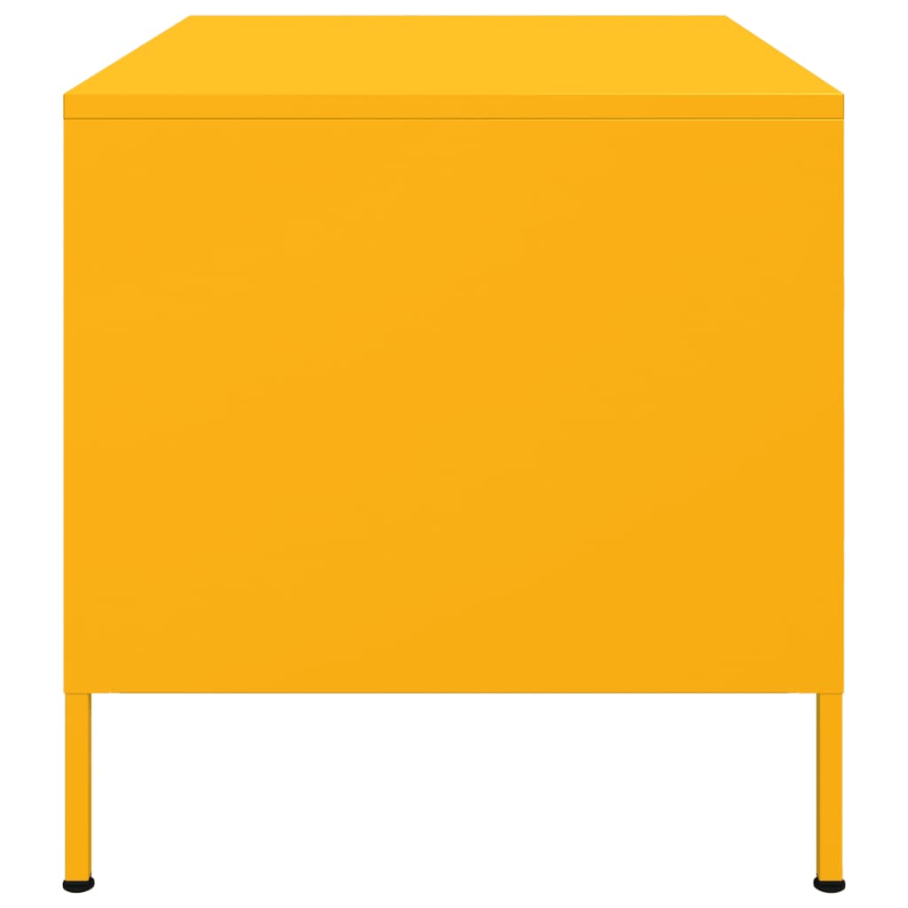 vidaXL Coffee Table Mustard Yellow 68x50x50,5 cm Steel