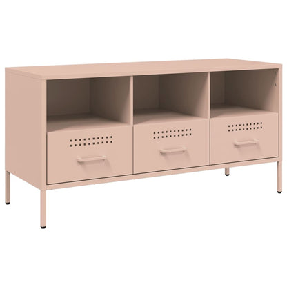 vidaXL TV Cabinet Pink 100,5x39x50,5 cm Steel