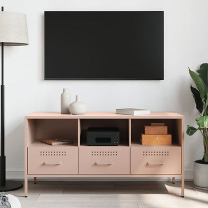 vidaXL TV Cabinet Pink 100,5x39x50,5 cm Steel