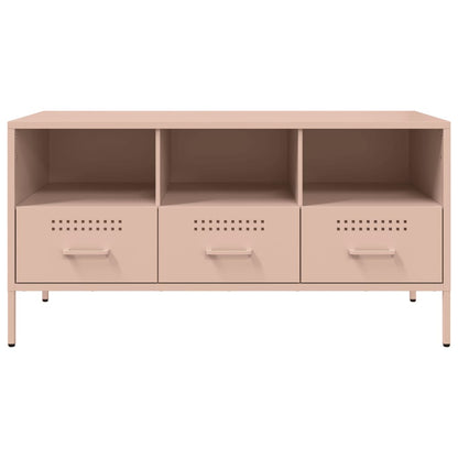 vidaXL TV Cabinet Pink 100,5x39x50,5 cm Steel