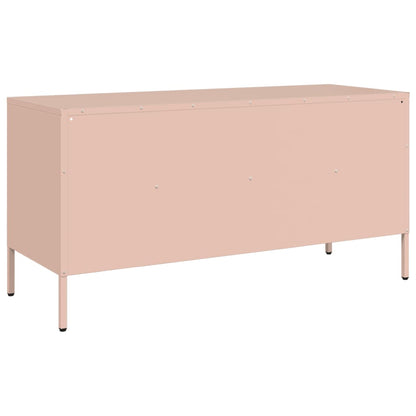 vidaXL TV Cabinet Pink 100,5x39x50,5 cm Steel