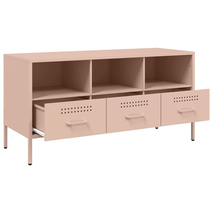 vidaXL TV Cabinet Pink 100,5x39x50,5 cm Steel