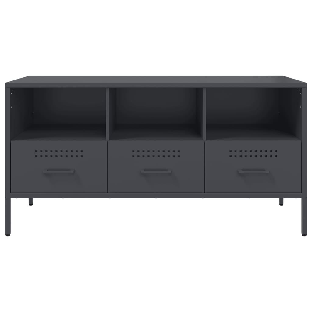 vidaXL TV Cabinet Anthracite 100,5x39x50,5 cm Steel
