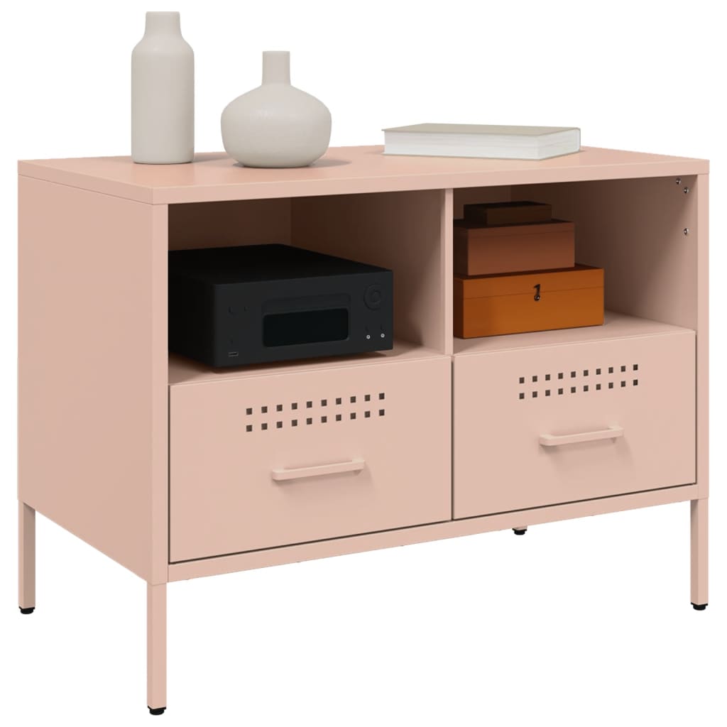 vidaXL TV Cabinet Pink 68x39x50,5 cm Steel