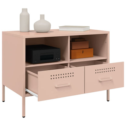 vidaXL TV Cabinet Pink 68x39x50,5 cm Steel