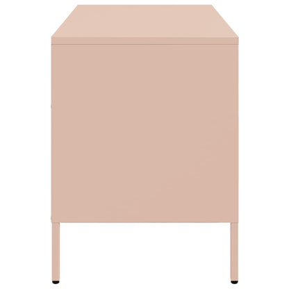 vidaXL TV Cabinet Pink 68x39x50.5 cm Steel
