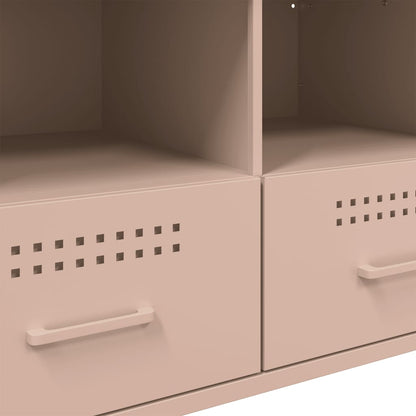 vidaXL TV Cabinet Pink 68x39x50,5 cm Steel