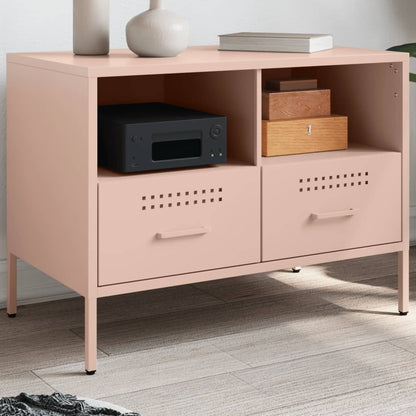 vidaXL TV Cabinet Pink 68x39x50,5 cm Steel