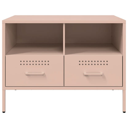 vidaXL TV Cabinets 2 pcs Pink 68x39x50.5 cm Steel