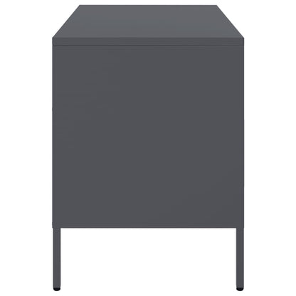 vidaXL TV Cabinet Anthracite 68x39x50.5 cm Steel