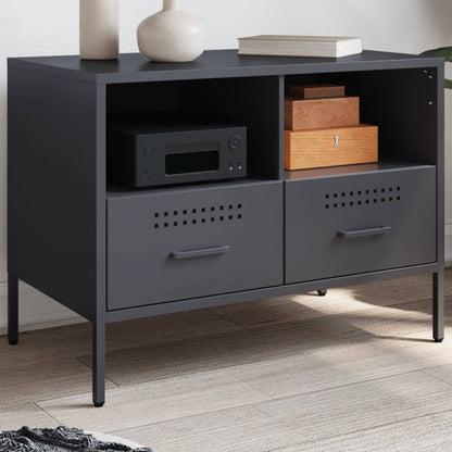 vidaXL TV Cabinet Anthracite 68x39x50,5 cm Steel
